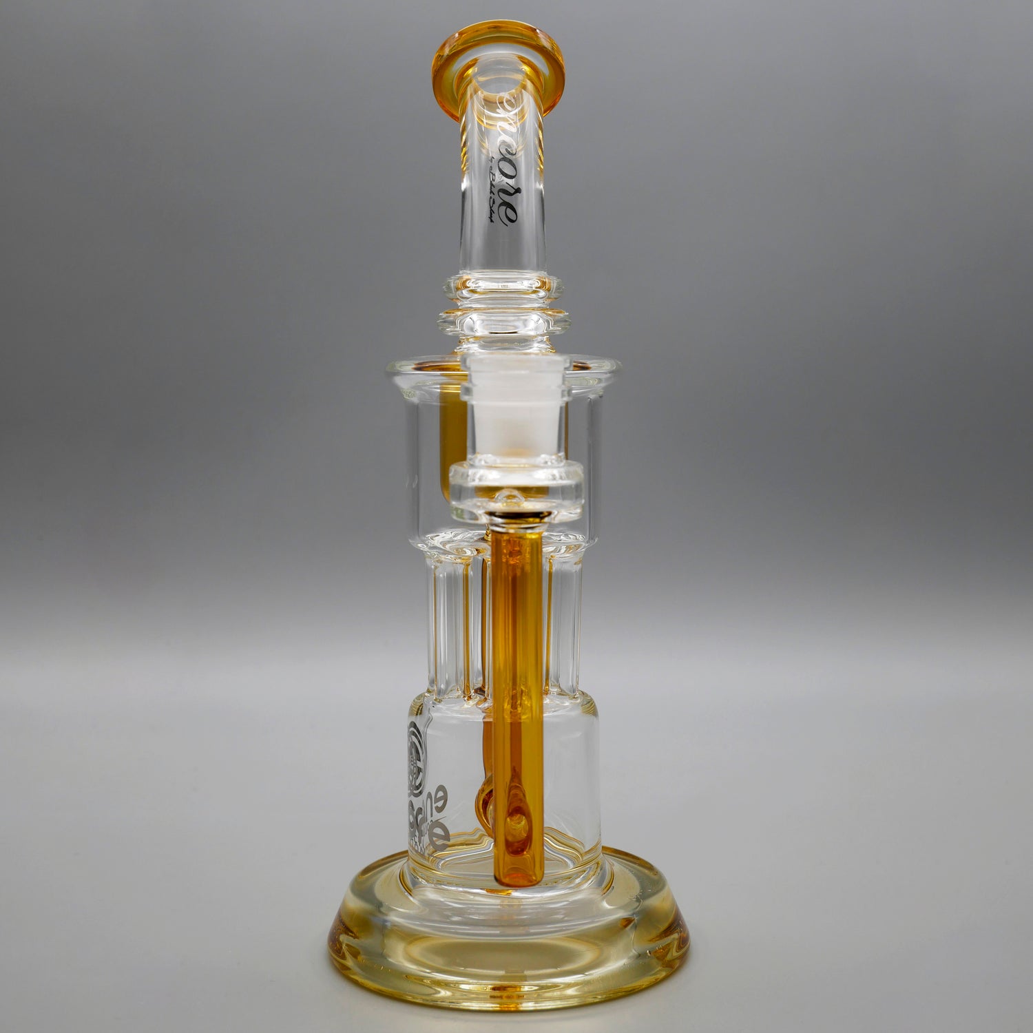 Yellow — 10" Pillar Incycler Dab Rig (view 5)