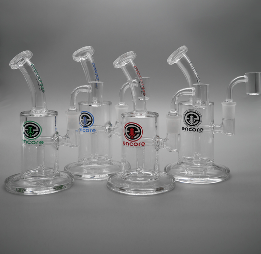 7" Encore Collection Fixed Stem in a Jar Dab Rig