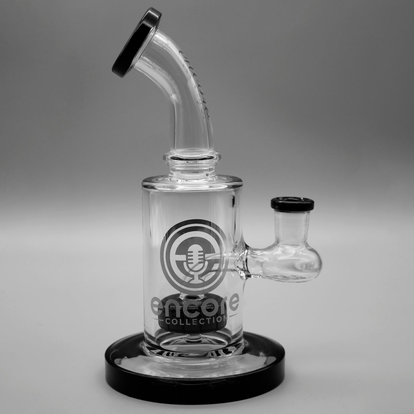 Black — 6" Mini Showerhead Dab Rig (view 1)
