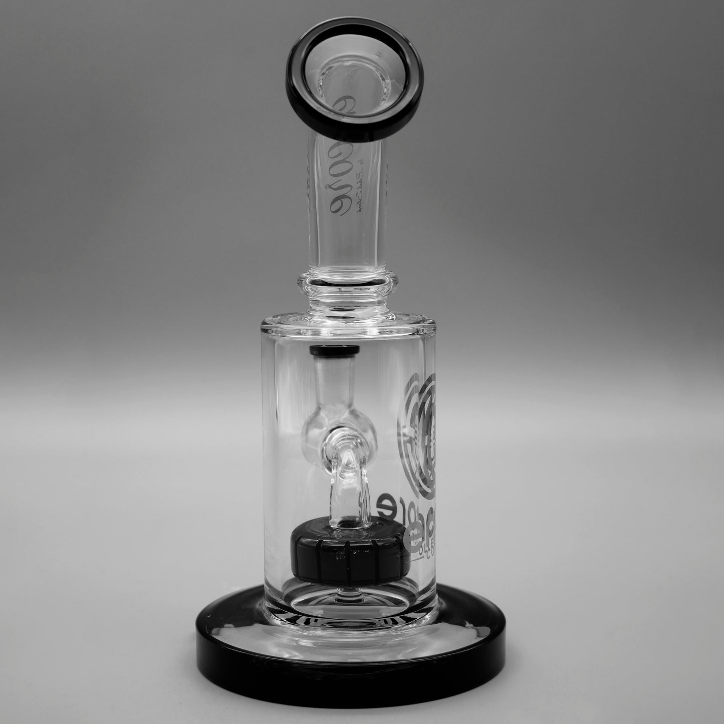 Black — 6" Mini Showerhead Dab Rig (view 2)