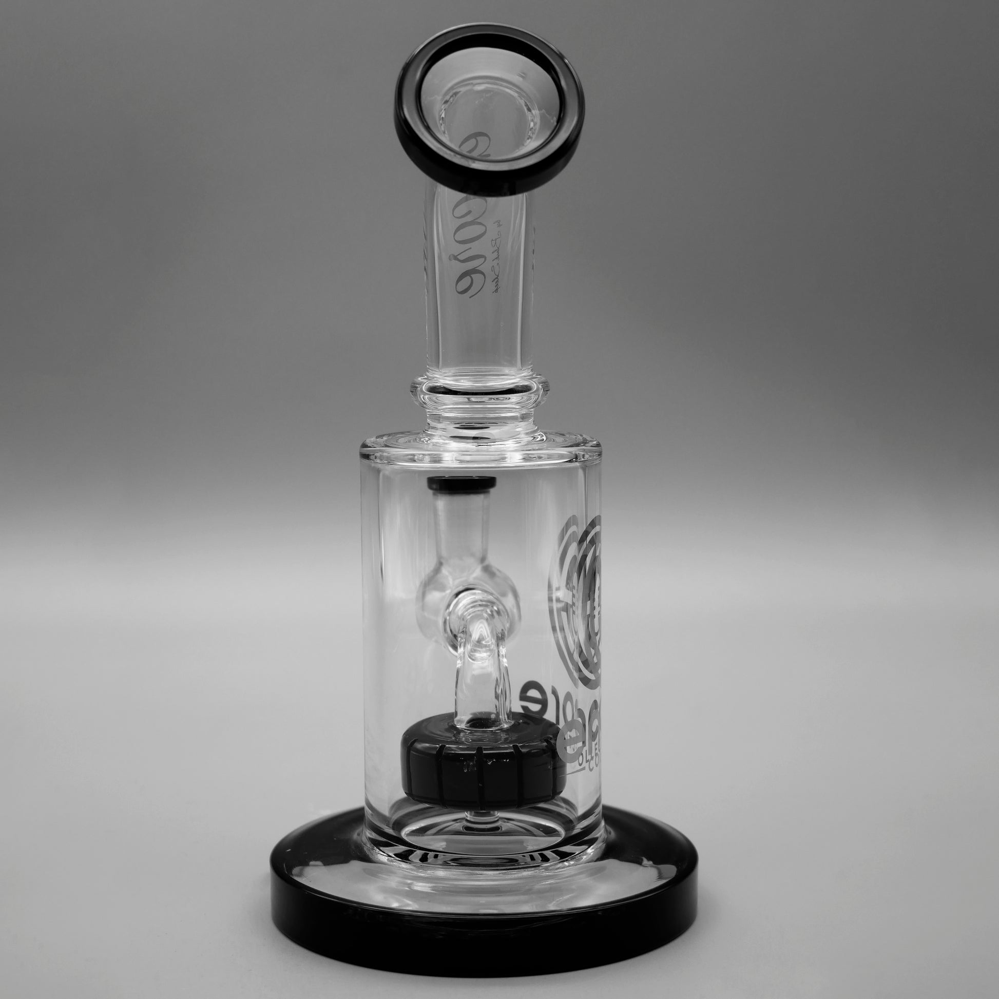Black — 6" Mini Showerhead Dab Rig (view 2)