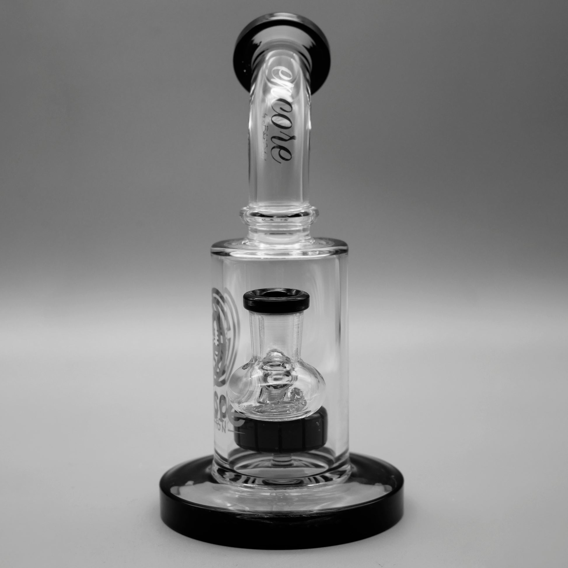 Black — 6" Mini Showerhead Dab Rig (view 4)
