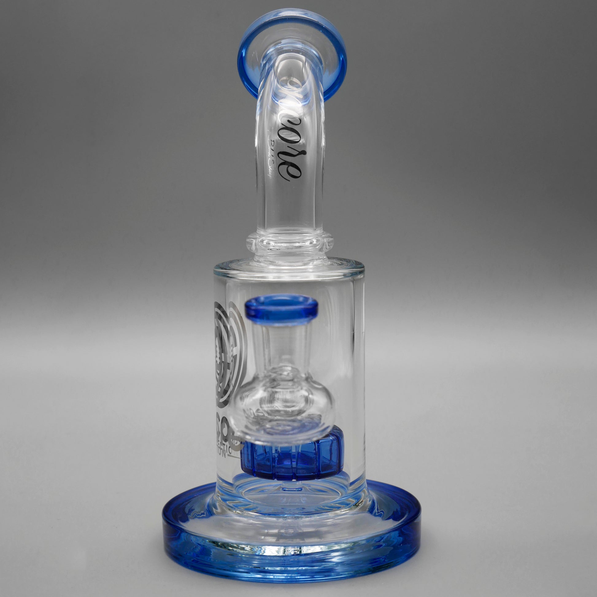 Light Blue — 6" Mini Showerhead Dab Rig (view 4)