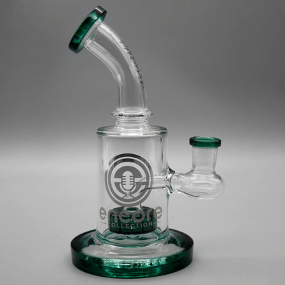 Teal — 6" Mini Showerhead Dab Rig (view 1)
