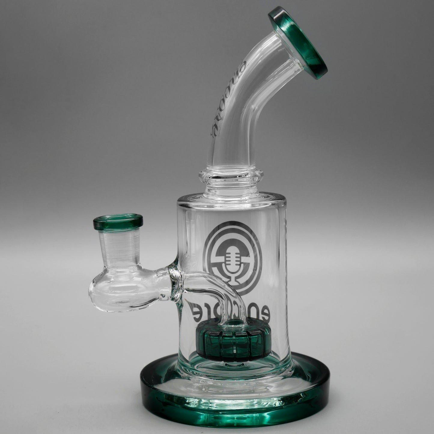 Teal — 6" Mini Showerhead Dab Rig (view 2)