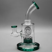 Teal — 6" Mini Showerhead Dab Rig (view 2)