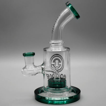 Teal — 6" Mini Showerhead Dab Rig (view 2)