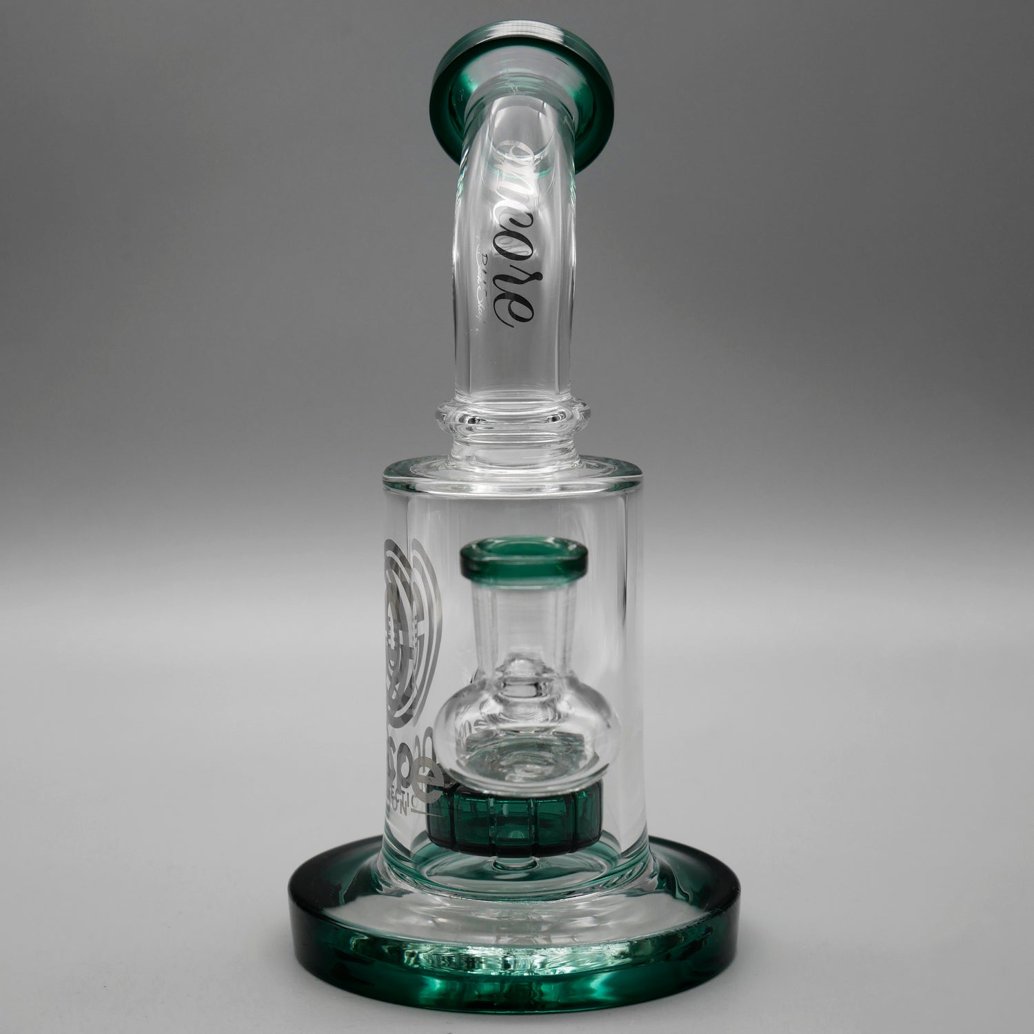 Teal — 6" Mini Showerhead Dab Rig (view 3)