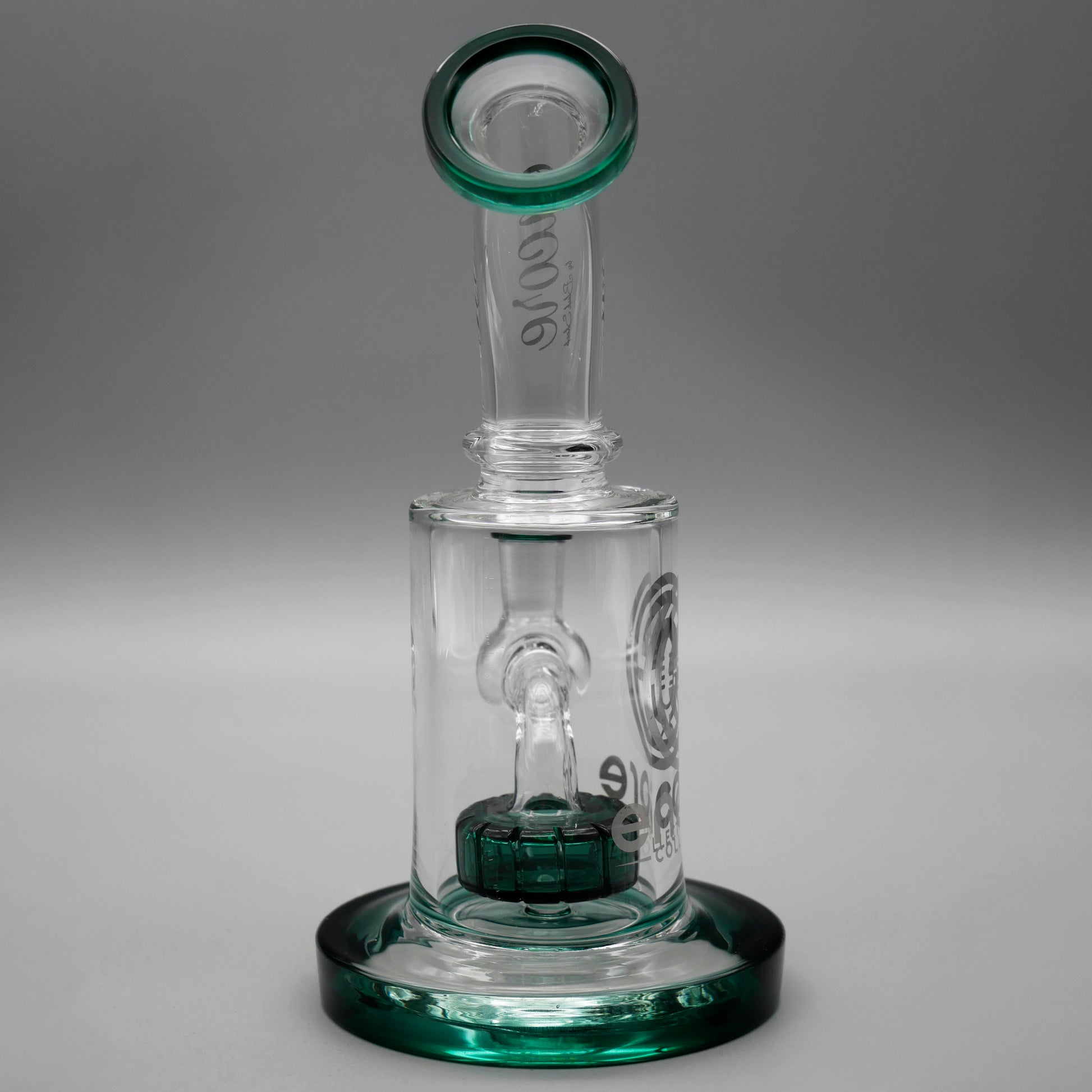Teal — 6" Mini Showerhead Dab Rig (view 5)