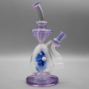 9" Encore Collection Color Baby Dinosaur Egg Recycler Dab Rig