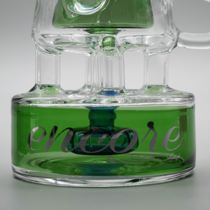 9" Encore Collection Fab Trophy Dab rig w/ 2-tone Accents and Showerhead Perc
