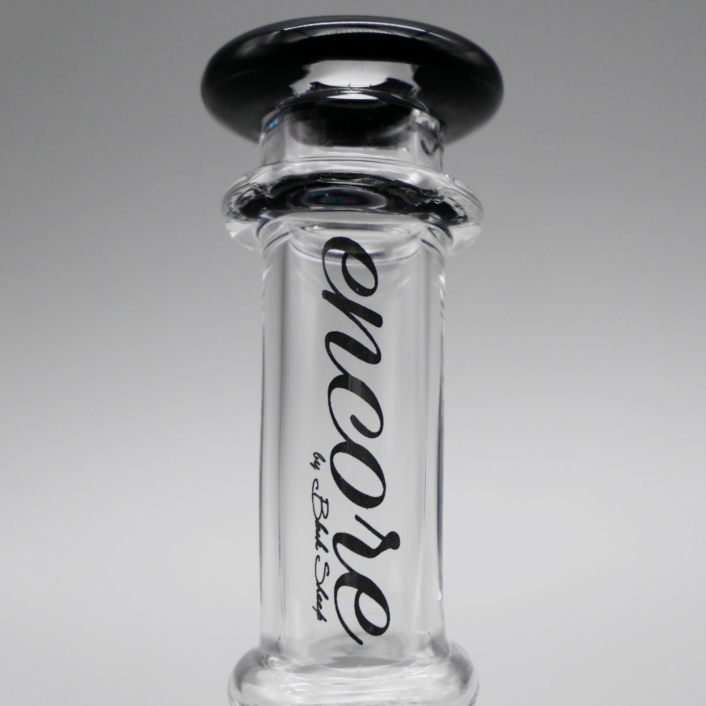 6" Encore Collection Hourglass Dab Rig w/ Color Mouthpiece and Marble Accents