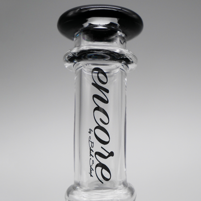 6" Encore Collection Hourglass Dab Rig w/ Color Mouthpiece and Marble Accents