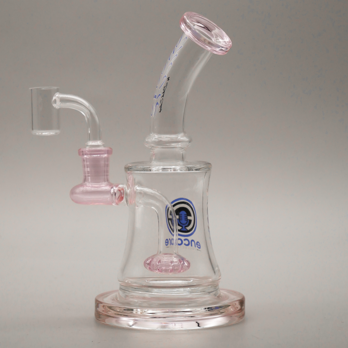 9" Encore Collection Banger Hanger Dab Rig w/ Showerhead & Color Accents