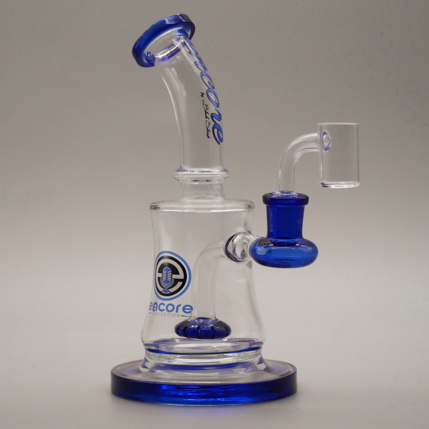 9" Encore Collection Banger Hanger Dab Rig w/ Showerhead & Color Accents