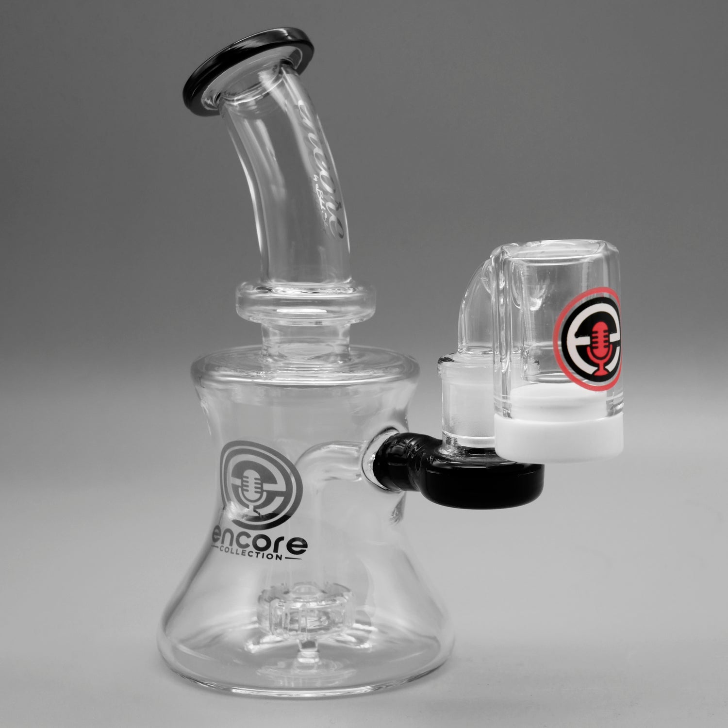 Encore 7" Hourglass Dab Rig & Mini Dry Catcher Set