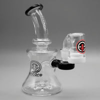 Encore 7" Hourglass Dab Rig & Mini Dry Catcher Set