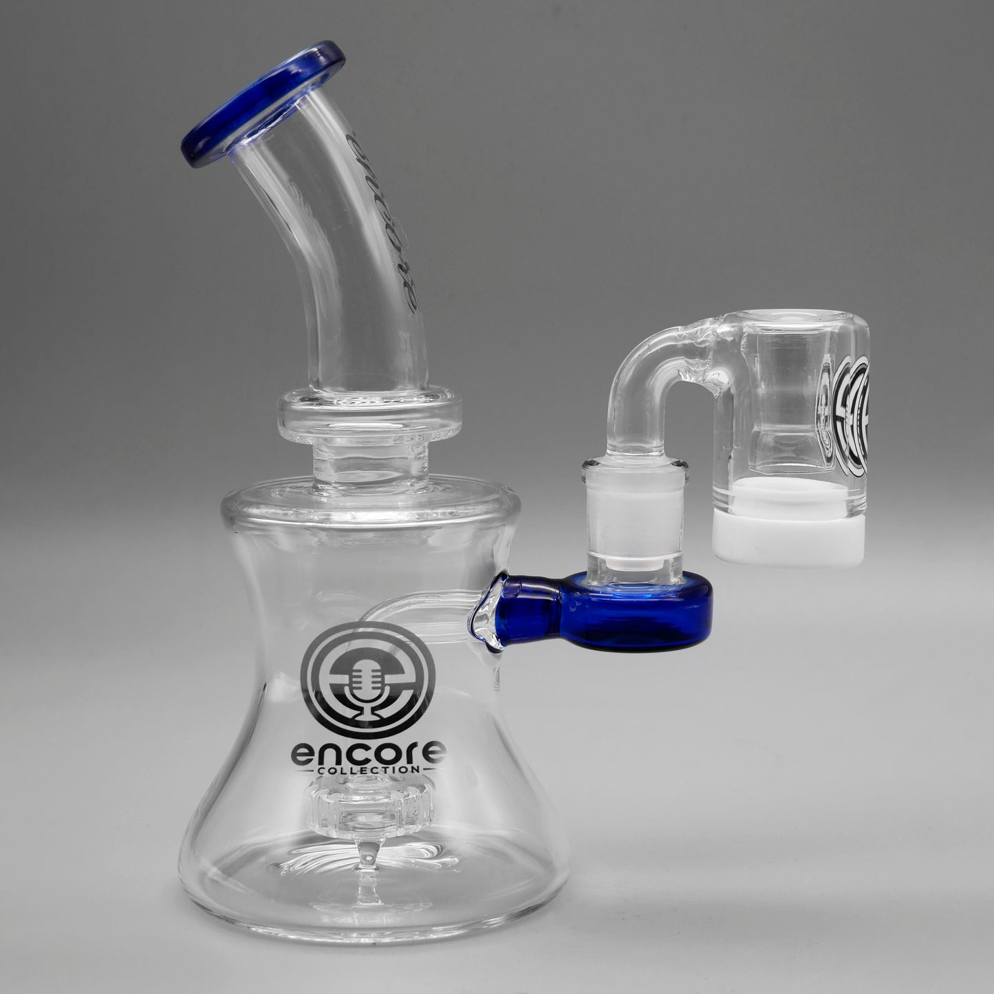 7" Hourglass Dab Rig & Mini Dry Catcher Set