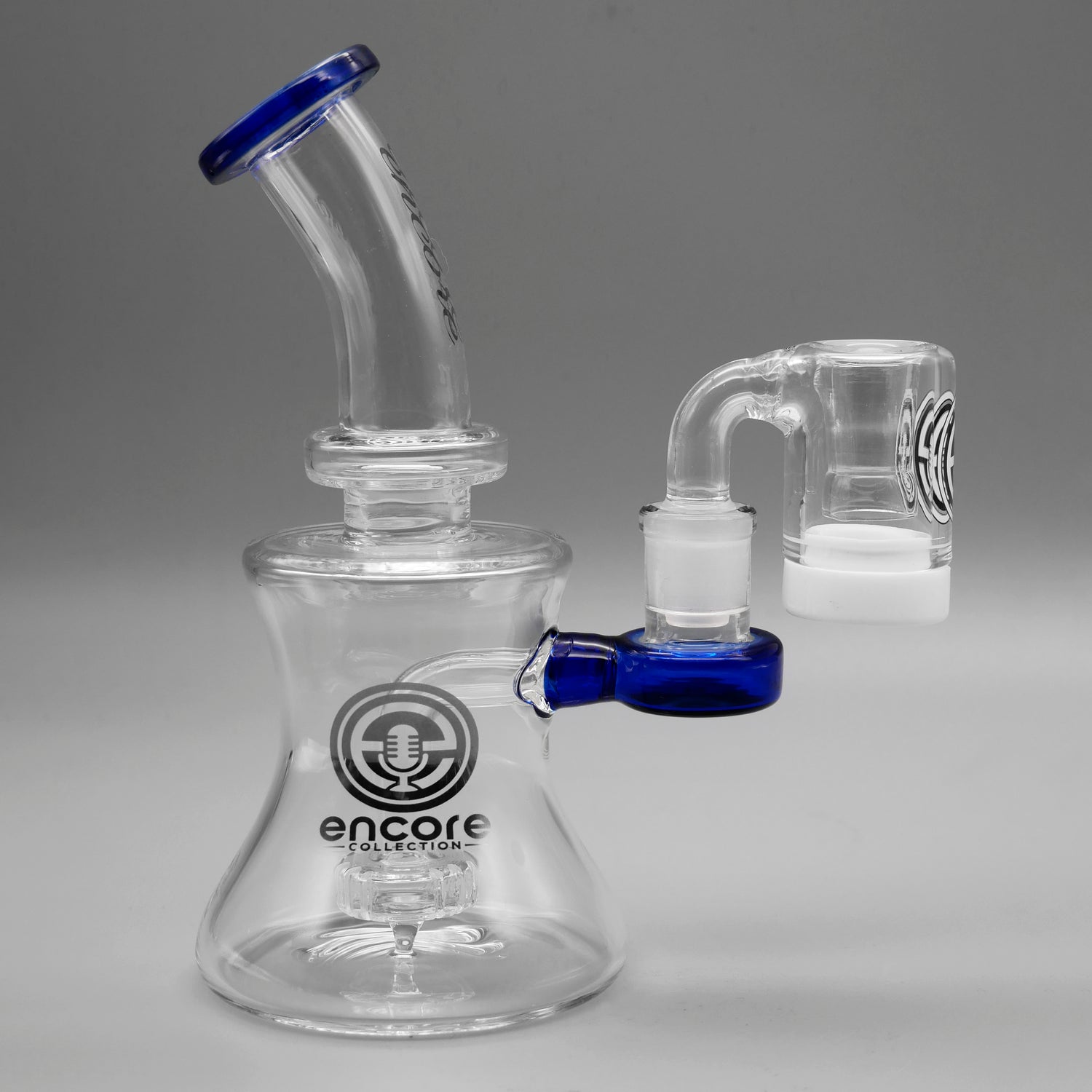 Encore 7" Hourglass Dab Rig & Mini Dry Catcher Set