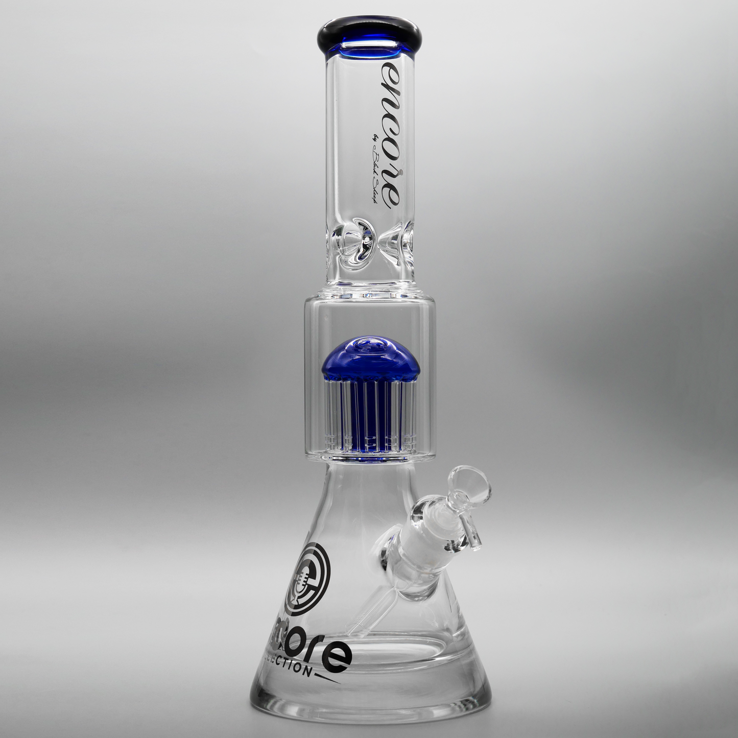 16" Encore Collection Tree Mega Pounder Beaker Bong w/ Color Accents