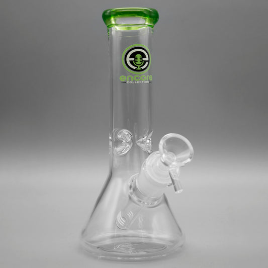 8" Mini Beaker Bong w/ Ice Pinches | Encore Collection