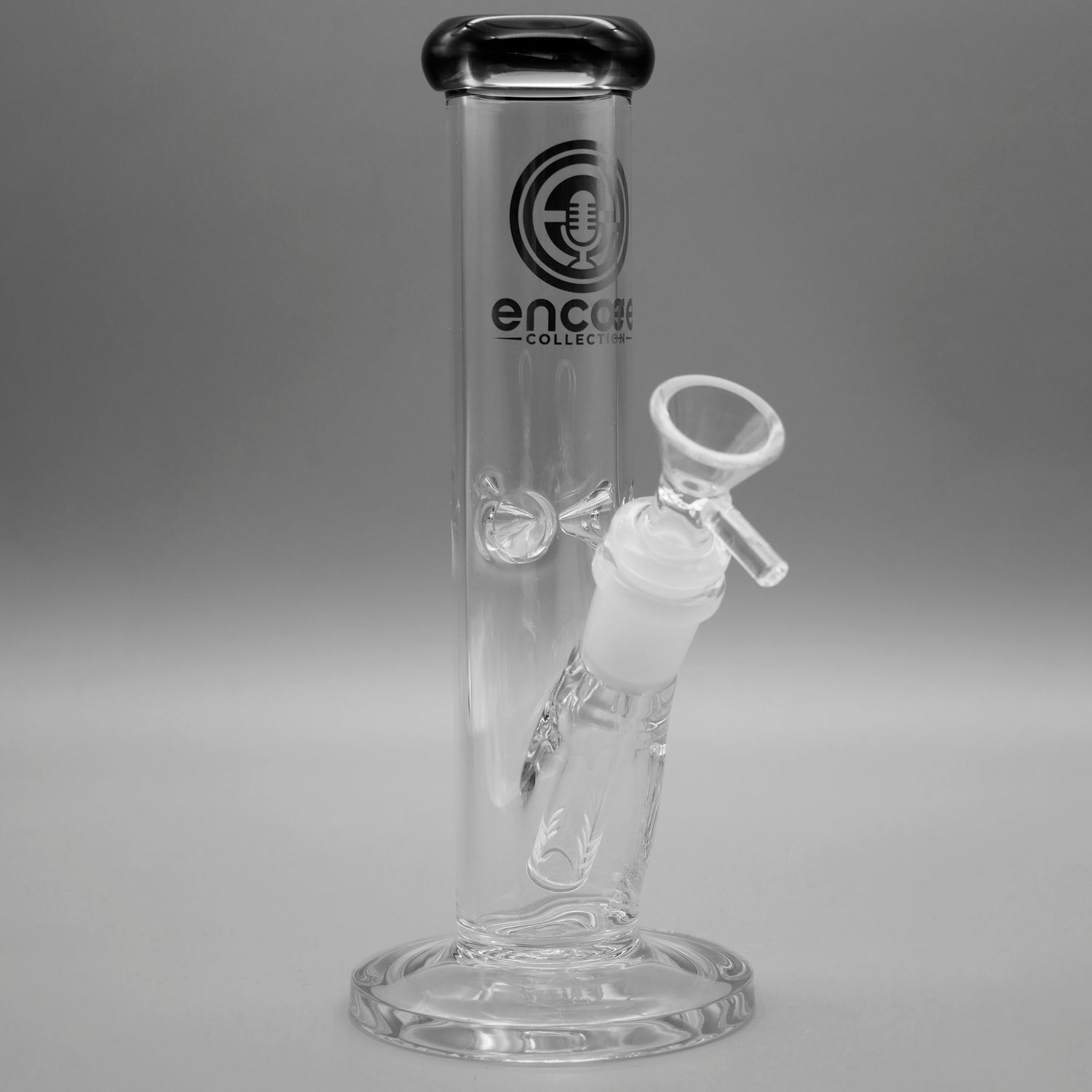 Smoke — 8" Mini Straight Tube (view 1)