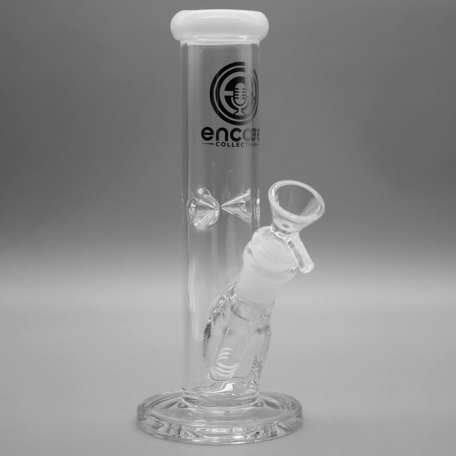 White — 8" Mini Straight Tube (view 1)
