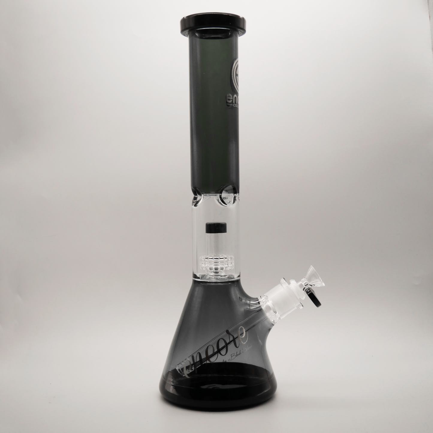 14'' Encore Collection Full Color Beaker Bong w/ Matrix and White Accents