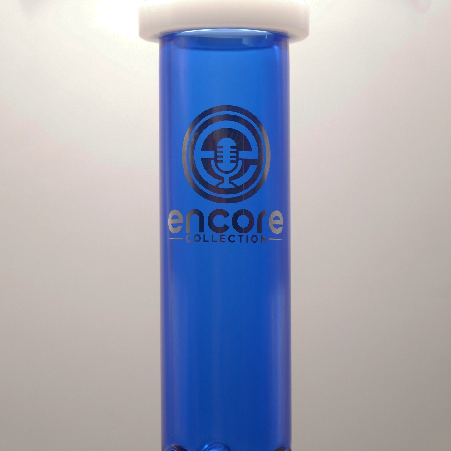 14'' Encore Collection Full Color Beaker Bong w/ Matrix and White Accents