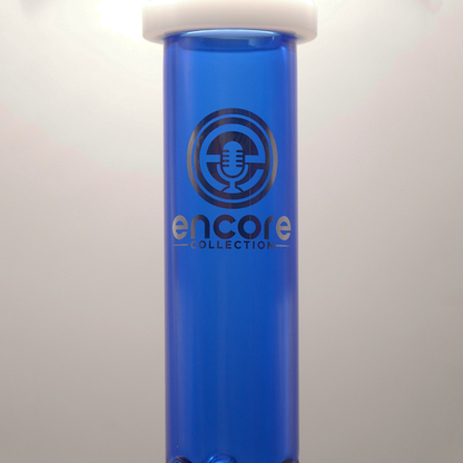 14'' Encore Collection Full Color Beaker Bong w/ Matrix and White Accents