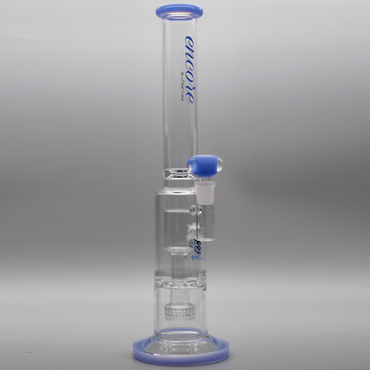 17" Encore Collection Matrix Perc Straight Tube Bong w/ Ratchet Perc