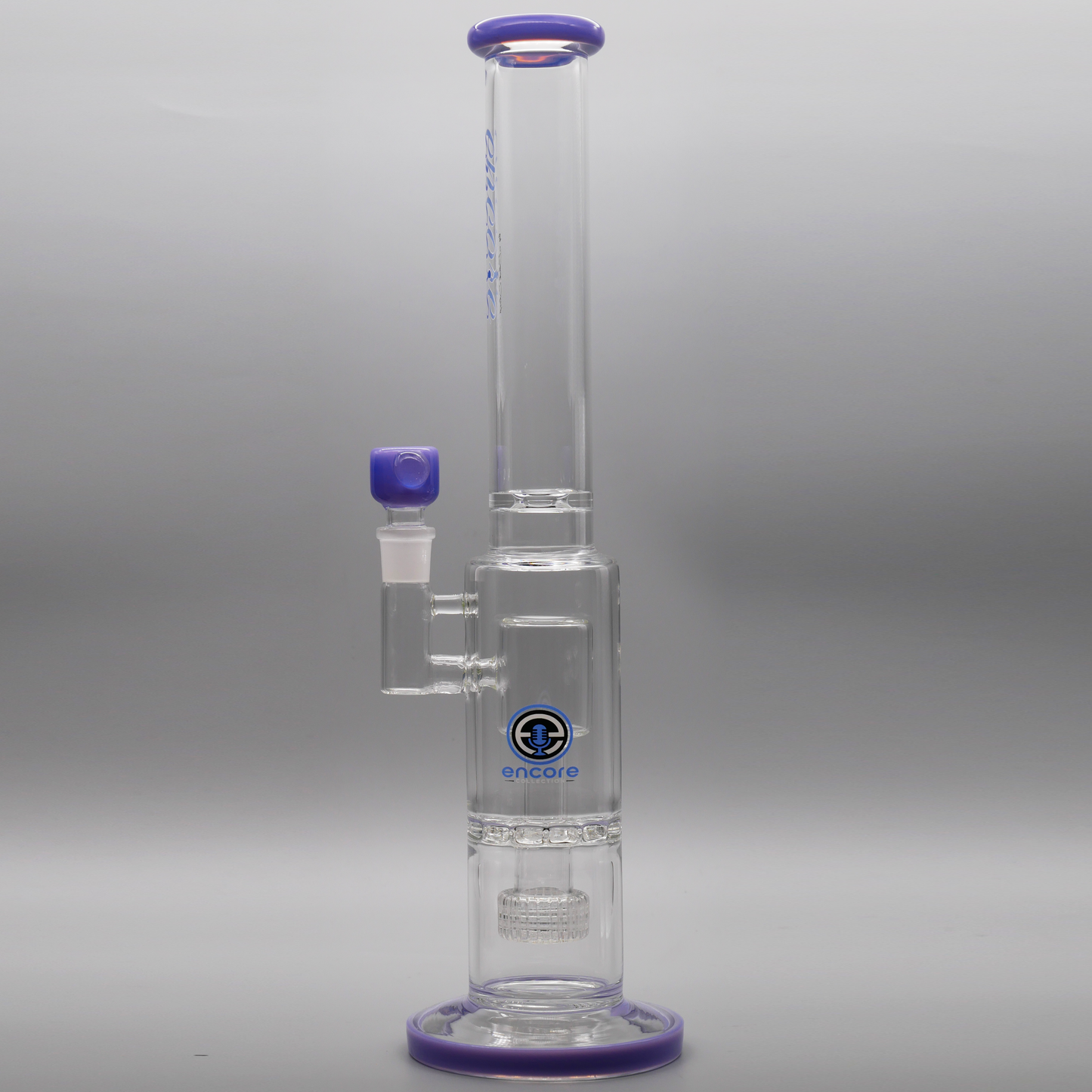 17" Encore Collection Matrix Perc Straight Tube Bong w/ Ratchet Perc