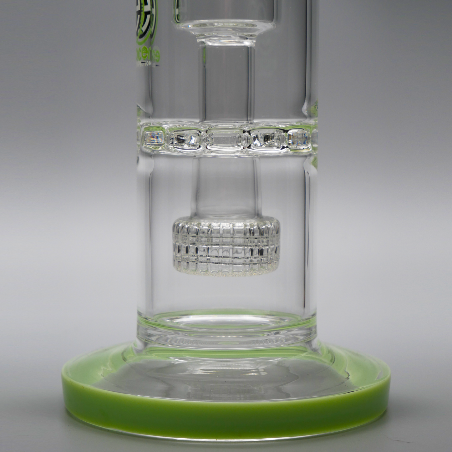 17" Encore Collection Matrix Perc Straight Tube Bong w/ Ratchet Perc