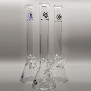3 PACK 18" Encore Collection Beaker Bong w/ Heavy Duty Joint