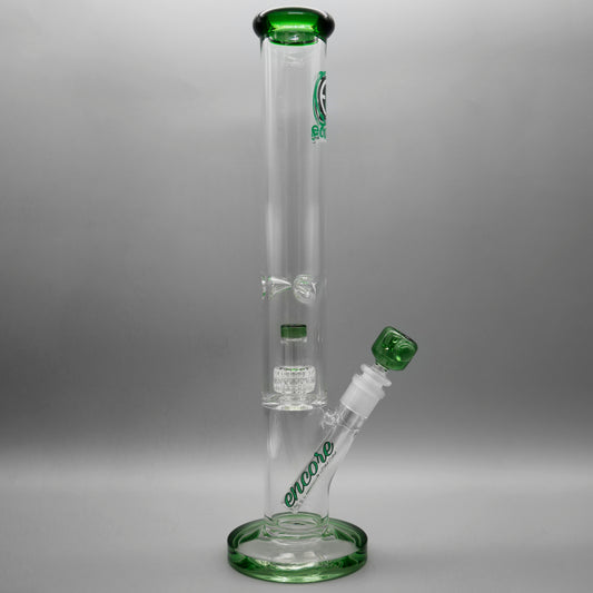 16" Encore Collection Matrix Straight Tube Bong w/ Color Accents