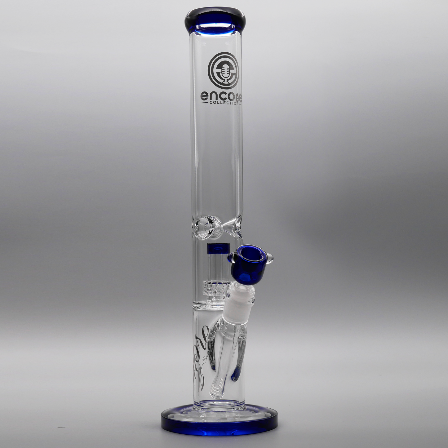 16" Encore Collection Matrix Straight Tube Bong w/ Color Accents