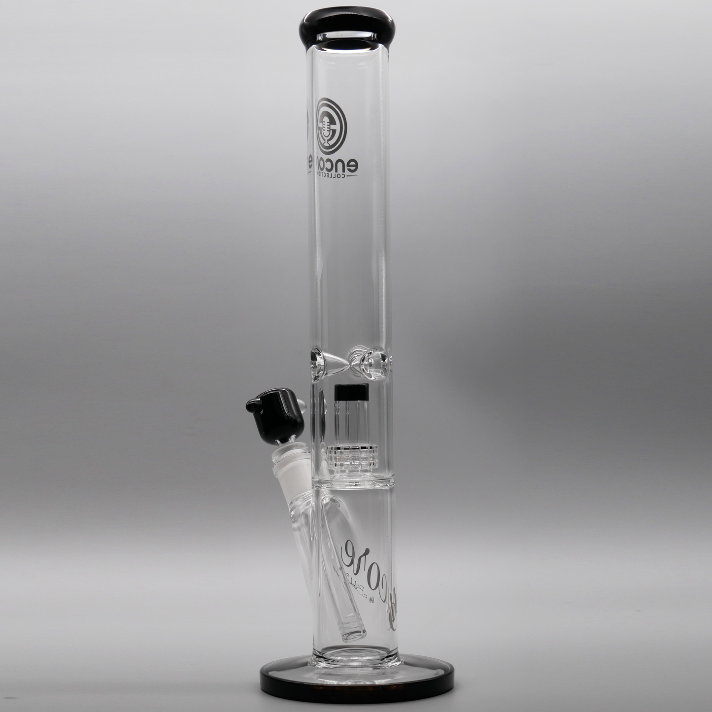 16" Encore Collection Matrix Straight Tube Bong w/ Color Accents