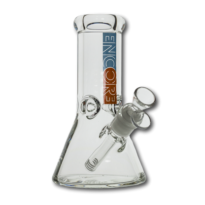 8" Encore Collection Heavy Mini Clear Beaker Bong