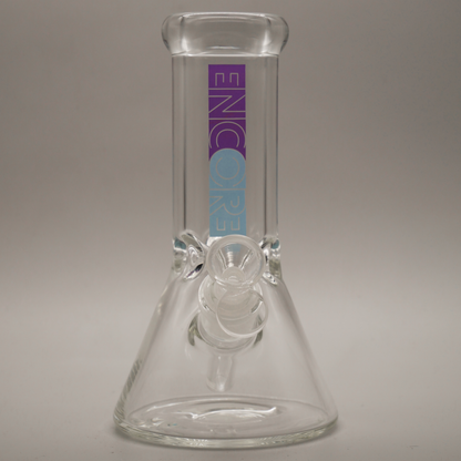 8" Encore Collection Heavy Mini Clear Beaker Bong