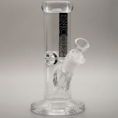 8" Encore Collection Heavy Mini Clear Stright Tube Bong