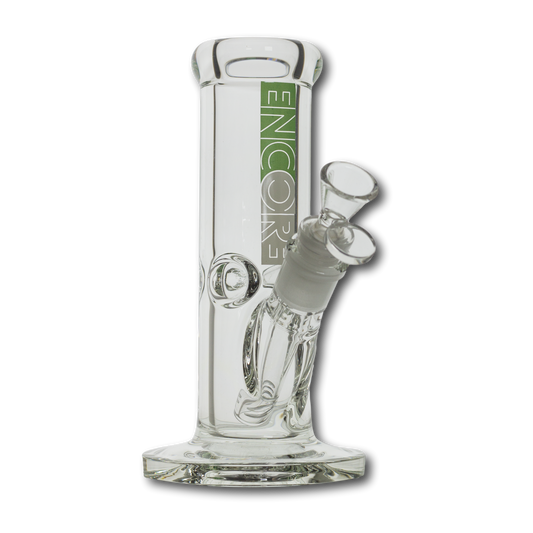 8" Encore Collection Heavy Mini Clear Stright Tube Bong