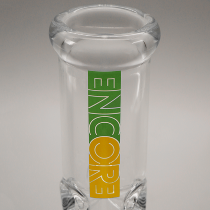 3PACK 8" Encore Collection Heavy Mini Clear Stright Tube Bong