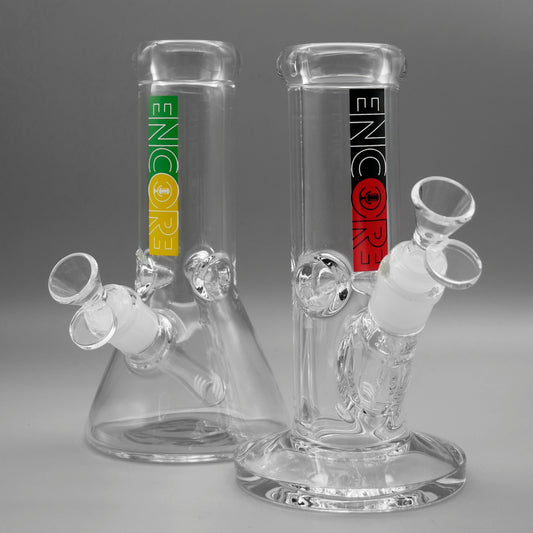 Encore 8" 50x7mm Heavy Mini Beaker & Straight Bong Set