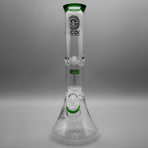 Green — 12" Double Chamber Matrix Perc Beaker (view 5)