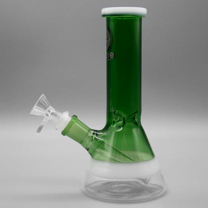 Green — 8" Mini Beaker w/ White Accents (view 3)
