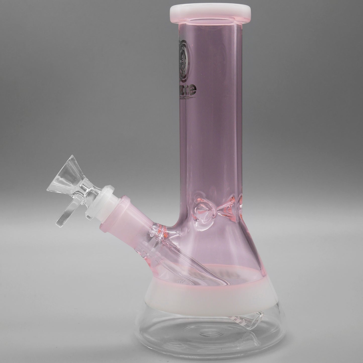 8" Encore Collection Mini Solid Color Beaker Bong w/ White Accents