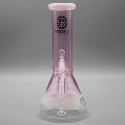 8" Encore Collection Mini Solid Color Beaker Bong w/ White Accents