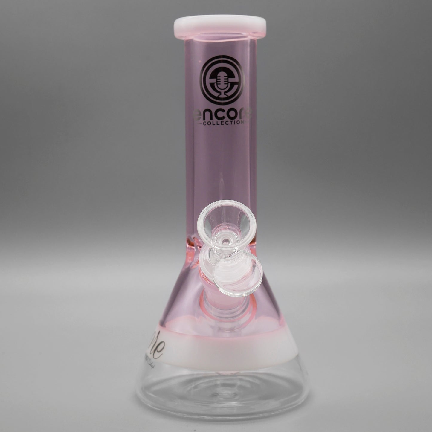 8" Encore Collection Mini Solid Color Beaker Bong w/ White Accents