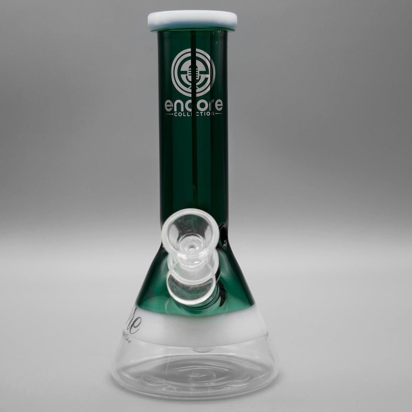 8" Encore Collection Mini Solid Color Beaker Bong w/ White Accents