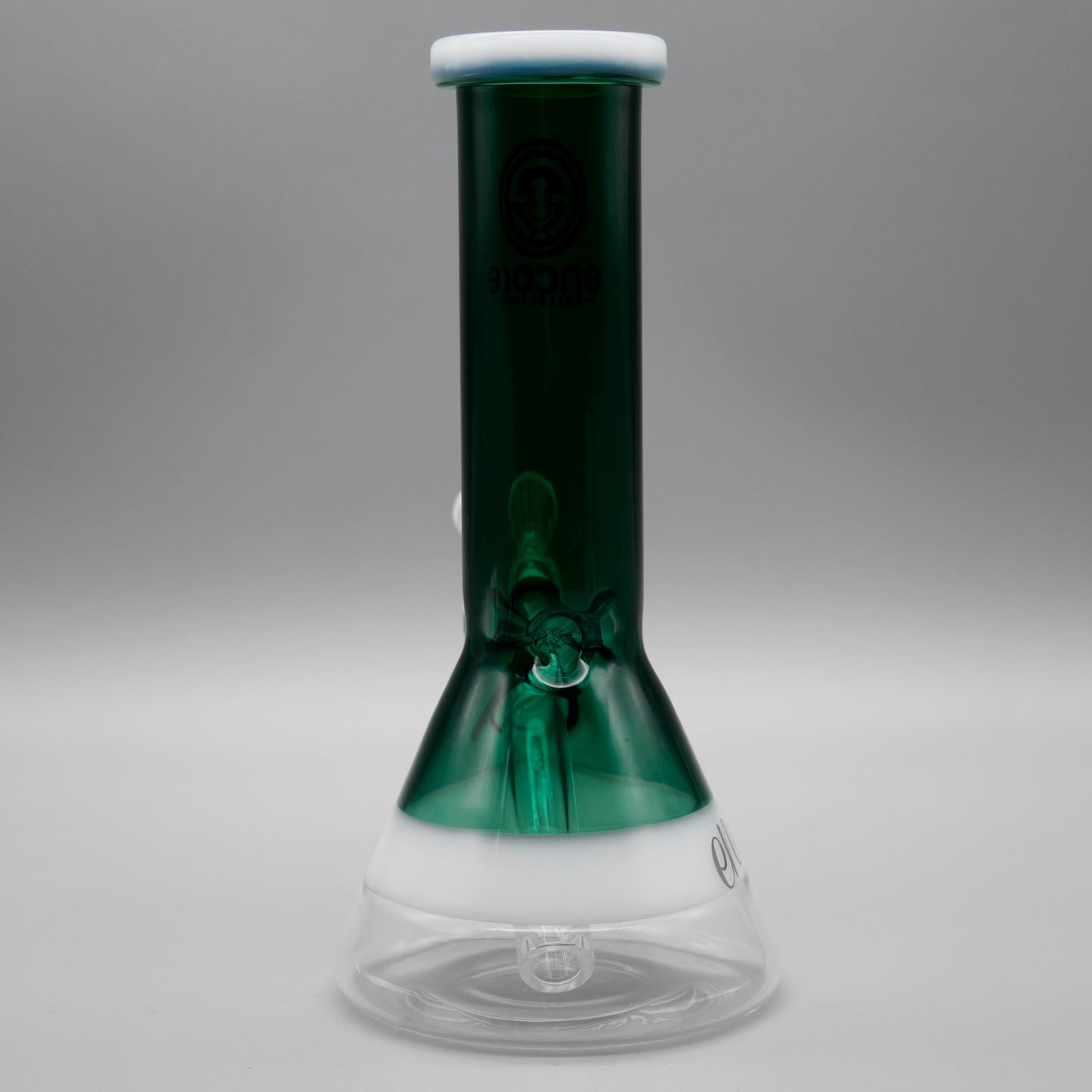 8" Encore Collection Mini Solid Color Beaker Bong w/ White Accents